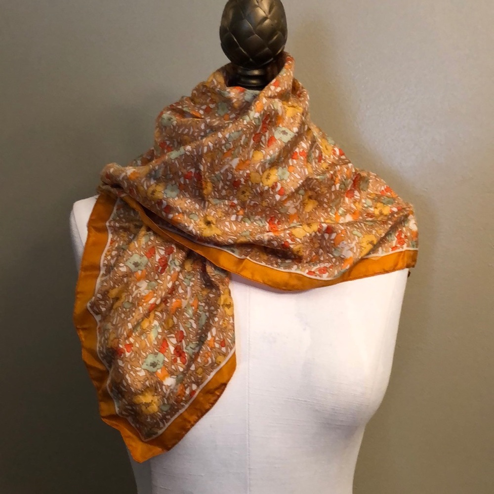 HP🎉-Vtg-Liberty of London Silk Scarf-Forest of Elves - Picture 2 of 14